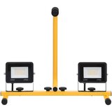 vidaXL LED reflektor z ročajem 2x20 W hladno bel | Shoptok.si