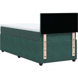 Box spring krevet s madracem tamnozeleni 90x190 cm baršunasti | shoptok.hr