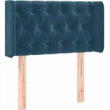  Uzglavlje s ušima tamnoplavo 83x16x78/88 cm baršunasto | shoptok.hr