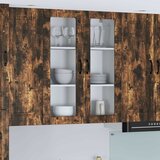  Zidni stakleni ormarić Lucca Dimljeni hrast 80 x 31 x 100 cm | shoptok.hr