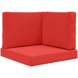  Jastuk za vanjsku sofU 3 pcs Crvena Poliester | shoptok.hr
