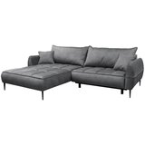 MID.YOU KOTNA SEDEŽNA GARNITURA, velur siva | Shoptok.si