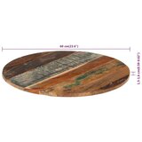  Okrugla stolna ploča 60 cm 15 - 16 mm masivno obnovljeno drvo | shoptok.hr