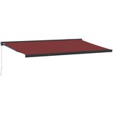 vidaXL Ročno zložljiva tenda bordo 500x300 cm, (21260832) | Shoptok.si
