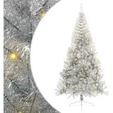  Umjetno predsvijetljeno božićno drvce Srebrno 240 cm PET | shoptok.hr