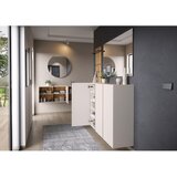 Germania Kremno bela omara za hodnik 138x103x38 cm Libbiano – | Shoptok.si