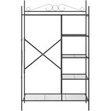 Otvoreni ormar s policom Crna 104,5 x 45 x 172 cm Čelik | Eponuda.com