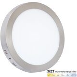 Mitea Lighting nadgradni okrugli led panel saten nikl 24W 3000~6500K M24NO-SN-CCT | Eponuda.com