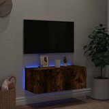  Zidni TV ormarić s LED svjetlima boja hrasta 80x35x31 cm | shoptok.hr