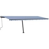  Samostojeća tenda na ručno uvlačenje 600 x 350 cm plavo-bijela | shoptok.hr