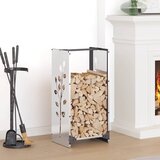 vidaXL stojalo za drva 40x30x80 cm nerjaveče jeklo | Shoptok.si