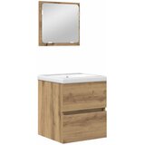  Set namještaja za kupaonicu 2 pcs Umjetnički hrast i bijela | shoptok.hr