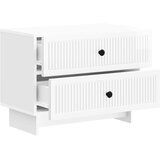  Noćni ormar s ladicama Bijela visokog sjaja 62 x 34,5 x 47,5 cm | shoptok.hr