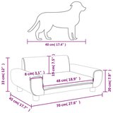  Za pse crna 70 x 45 x 33 cm baršunasti | shoptok.hr