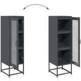 vidaXL Visoka deska antracit 36x39x123 cm Hladno valjano jeklo | Shoptok.si