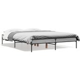 vidaXL Okvir kreveta boja hrasta 120x200 cm konstruirano drvo i metal Cijene