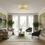 Toolight Moderna zlatna stropna svjetiljka EBT022-5C GOLD | shoptok.hr