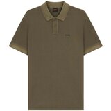 Boss Prime Cotton Pique Polo Shirt Open Green Zelena Cijene