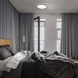 Lesnina XXXL Plafonjera LED 18 W 2400 lm 4000 K 29,3x2,8 cm BCL crna | shoptok.hr