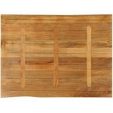 Stolna ploča 90x80x2,5 cm od masivnog drva manga sa živim rubom | shoptok.hr