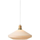 Halo Design 744305-Luster na sajli PARIS 1xE27/40W/230V, prečnik 56 cm, krem./mesing/hrast | Eponuda.com