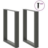 vidaXL noge kavne mizice u-oblika 2 kosa antracit 70x(72-73)cm jeklo | Shoptok.si