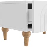 TV ormar s ladicama Bijela visokog sjaja 147 x 34,5 x 30 cm | Eponuda.com