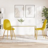 Maison Chic Jedilni stoli - Vzorci stoli 2 kosa gorčično rumen žamet A275, (22032541) | Shoptok.si