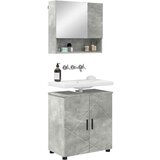 vidaXL set namještaja za kupaonicu 2 pcs beton siva 61 x 35 x 64 cm | shoptok.hr