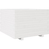 Furnova Vrtno cvetlično korito belo 70x70x49,5 cm trdna borovina, (21920772) | Shoptok.si