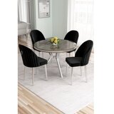 Hanah home trpezarijski set, 5 dijelova, crni Slike