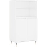  Visoka komoda bijela 60x36x110 cm od konstruiranog drva | shoptok.hr