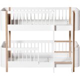 Oliver Furniture® pograd mini+ low bunk bed 60x160 white/oak | Shoptok.si