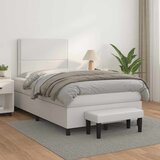  box spring s madracem bijeli 120x190 cm od umjetne kože | shoptok.hr