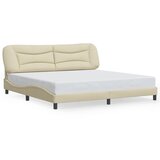  Okvir kreveta s LED-om bez madraca Hvar krem 200 x 200 cm od tkanine | Eponuda.ba