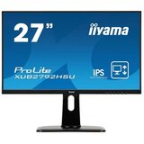 Iiyama 27" ETE IPS-panel, 1920x1080, 250cdm˛, 13cm Height Adj. Stand, Speakers, VGA, HDMI, DisplayPort, 4ms, USB-HUB 2x2.0 ( XUB2792HSU-B5 cene
