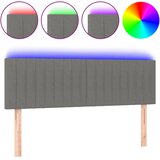  LED uzglavlje tamnosivo 144x5x78/88 cm od tkanine | shoptok.hr