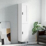 vidaXL Visoka omara bela 34,5x34x180 cm inženirski les Cene