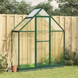 vidaXL Staklenik s okvirom zeleni 169 x 58 x 202 cm aluminijski Cijene