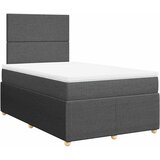 Krevet s oprugama i madracem tamnosivi 120 x 200 cm od tkanine | shoptok.hr