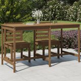 The Living Store Vrtna miza medeno rjava 203,5x90x110 cm trdna borovina - Vrtna Miza, (21464795) Cene