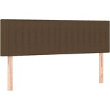  Box spring postelja z vzmetnico temno rjava 140x200 cm blago, (20892625) | Shoptok.si