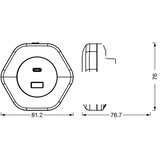 Osram LED noćno svetlo za utičnicu sa USB LUNETTA LED/15W/230V | Eponuda.com