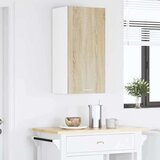 vidaXL viseći ormarić zidne riga sonoma hrast i bijela 40 x 31 x 80 cm | shoptok.hr