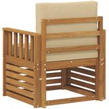  Set vanjskih sofa Čvrsto drvo akacije i poliester | shoptok.hr