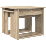  Set kavno mizico 2 pcs Sonoma hrast Konstruiran les, (5000120482) | Shoptok.si
