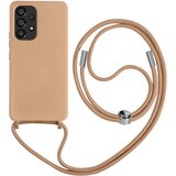 AVIZAR samsung A53 5G poltrda torbica z vrvico z mehko notranjostjo, ovratnim pašckom - roza, (20640271) | Shoptok.si