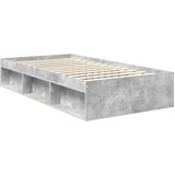  Krevetna konstrukcija s uzglavljem Betonska siva 100 x 200 cm | shoptok.hr