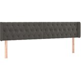  Posteljno vzglavje temno sivo 203x16x78/88 cm žamet, (20793712) | Shoptok.si