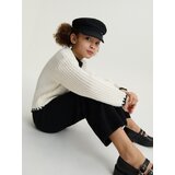 Reserved - Vesta s ukrasnim pletivom - krem | shoptok.hr